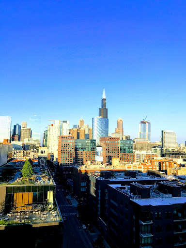 Rooftop in the West Loop neighborhood
